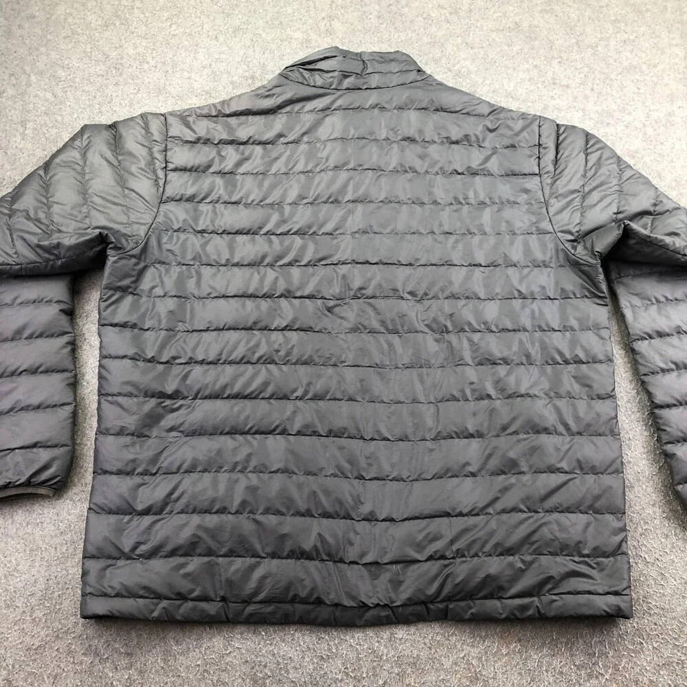 Patagonia Jacket Mens XL Gray Down Sweater Puffer Full Zip Outdoor Hiking Warm